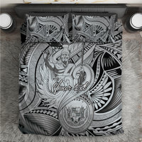 Personalised Aloha King Kamehameha Spirits Bedding Set Grey Special