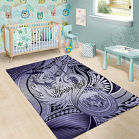 Personalised Aloha King Kamehameha Spirits Area Rug Violet Special