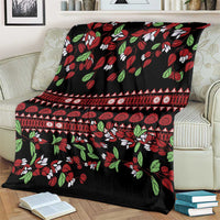 Fiji Masi Bula Tagimoucia Flowers Blanket