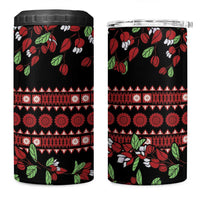 Fiji Masi Bula Tagimoucia Flowers 4 in 1 Can Cooler Tumbler