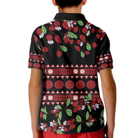 Fiji Masi Bula Tagimoucia Flowers Kid Polo Shirt LT9 - Polynesian Pride