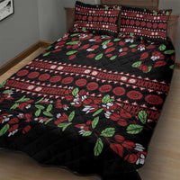 Fiji Masi Bula Tagimoucia Flowers Quilt Bed Set