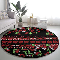 Fiji Masi Bula Tagimoucia Flowers Round Carpet