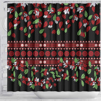 Fiji Masi Bula Tagimoucia Flowers Shower Curtain LT9 - Polynesian Pride