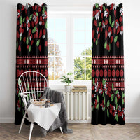 Fiji Masi Bula Tagimoucia Flowers Window Curtain