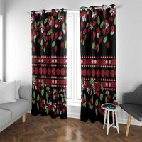 Fiji Masi Bula Tagimoucia Flowers Window Curtain