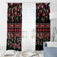 Fiji Masi Bula Tagimoucia Flowers Window Curtain