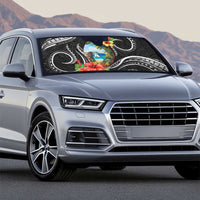 Hafa Adai Guam Auto Sun Shade Guahan Seal Chamorro Stones Tribal - Polynesian Pride