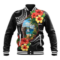 Hafa Adai Guam Baseball Jacket Guahan Seal Chamorro Stones Tribal