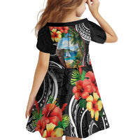 Hafa Adai Guam Family Matching Tank Maxi Dress and Hawaiian Shirt Guahan Seal Chamorro Stones Tribal