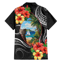 Hafa Adai Guam Hawaiian Shirt Guahan Seal Chamorro Stones Tribal