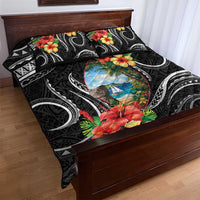 Hafa Adai Guam Quilt Bed Set Guahan Seal Chamorro Stones Tribal