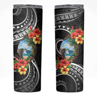Hafa Adai Guam Skinny Tumbler Guahan Seal Chamorro Stones Tribal