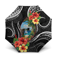 Hafa Adai Guam Umbrella Guahan Seal Chamorro Stones Tribal - Polynesian Pride