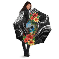 Hafa Adai Guam Umbrella Guahan Seal Chamorro Stones Tribal - Polynesian Pride