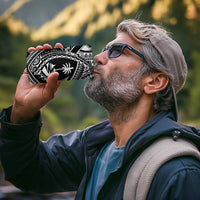 Hafa Adai Guam Inspired Tattoo 4 in 1 Can Cooler Tumbler