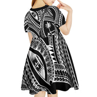 Hafa Adai Guam Inspired Tattoo Kid Short Sleeve Dress