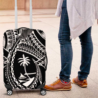 Hafa Adai Guam Inspired Tattoo Luggage Cover LT9 Black - Polynesian Pride
