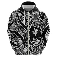 Hafa Adai Guam Inspired Tattoo Zip Hoodie