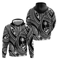 Hafa Adai Guam Inspired Tattoo Zip Hoodie