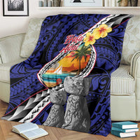 Hafa Adai Guam Seal Latte Stones Artwork Blanket