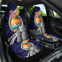 Hafa Adai Guam Seal Latte Stones Artwork Car Seat Cover
