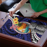 Hafa Adai Guam Seal Latte Stones Artwork Puzzle - Polynesian Pride