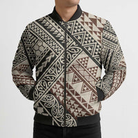 Niho Taniwha Kowhaiwhai Bomber Puffer Jacket - Polynesian Pride