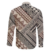 Niho Taniwha Kowhaiwhai Family Matching Off Shoulder Maxi Dress and Hawaiian Shirt