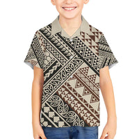 Niho Taniwha Kowhaiwhai Kid Hawaiian Shirt