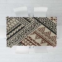 Niho Taniwha Kowhaiwhai Tablecloth LT9 Beige - Polynesian Pride