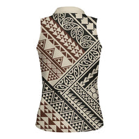 Niho Taniwha Kowhaiwhai Women Sleeveless Polo Shirt