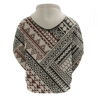 Niho Taniwha Kowhaiwhai Zip Hoodie LT9 - Polynesian Pride