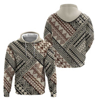 Niho Taniwha Kowhaiwhai Zip Hoodie LT9 - Polynesian Pride