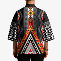 Niho Taniwha Taniko Motif Kimono - Polynesian Pride