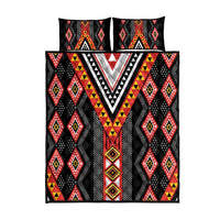 Niho Taniwha Taniko Motif Quilt Bed Set