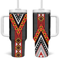 Niho Taniwha Taniko Motif Tumbler With Handle