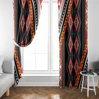 Niho Taniwha Taniko Motif Window Curtain