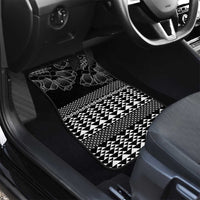Black Taniko Kowhaiwhai Tukutuku Motif Car Mats