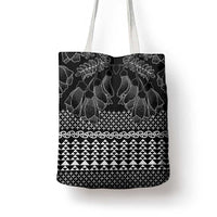 Black Taniko Kowhaiwhai Tukutuku Motif Tote Bag - Polynesian Pride