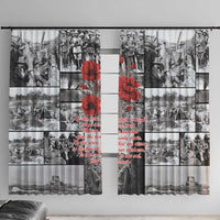 ANZAC Day Gallipoli Campaign Window Curtain To The End They Remain
