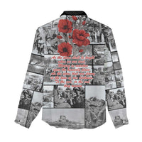 ANZAC Day Gallipoli Campaign Women Casual Shirt To The End They Remain