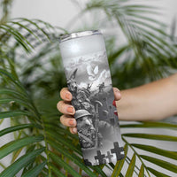 Black ANZAC Day The Battle of Lone Pine Skinny Tumbler Kiwi-Kangaroo Soldier Lest We Forget