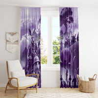 Purple ANZAC Day The Battle of Lone Pine Window Curtain Kiwi-Kangaroo Soldier Lest We Forget