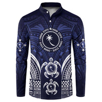 FSM Chuuk States Button Sweatshirt Micronesia Six 9 One Polynesian Tribal Pattern