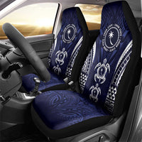 FSM Chuuk States Car Seat Cover Micronesia Six 9 One Polynesian Tribal Pattern