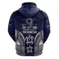 FSM Chuuk States Zip Hoodie Micronesia Six 9 One Polynesian Tribal Pattern LT9 - Polynesian Pride