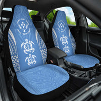 FSM Kosrae States Car Seat Cover Micronesia Six 9 One Polynesian Tribal Pattern LT9 One Size Blue - Polynesian Pride