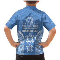 FSM Kosrae States Family Matching Mermaid Dress and Hawaiian Shirt Micronesia Six 9 One Polynesian Tribal Pattern