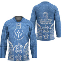 FSM Kosrae States Hockey Jersey Micronesia Six 9 One Polynesian Tribal Pattern - Polynesian Pride